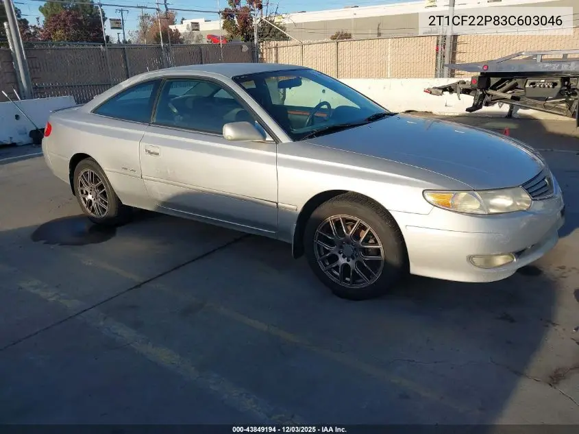 2T1CF22P83C603046 2003 Toyota Camry Solara Se V6