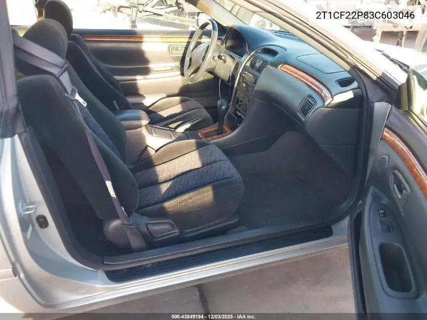 2T1CF22P83C603046 2003 Toyota Camry Solara Se V6