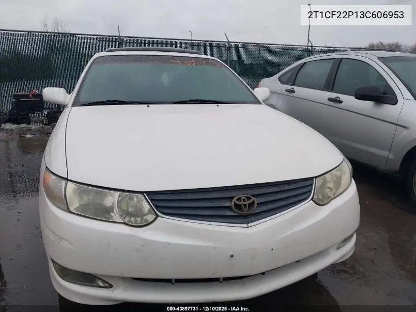 2T1CF22P13C606953 2003 Toyota Camry Solara Sle V6