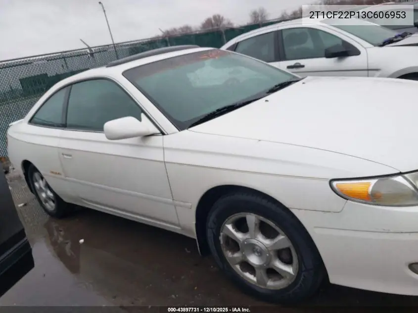 2T1CF22P13C606953 2003 Toyota Camry Solara Sle V6