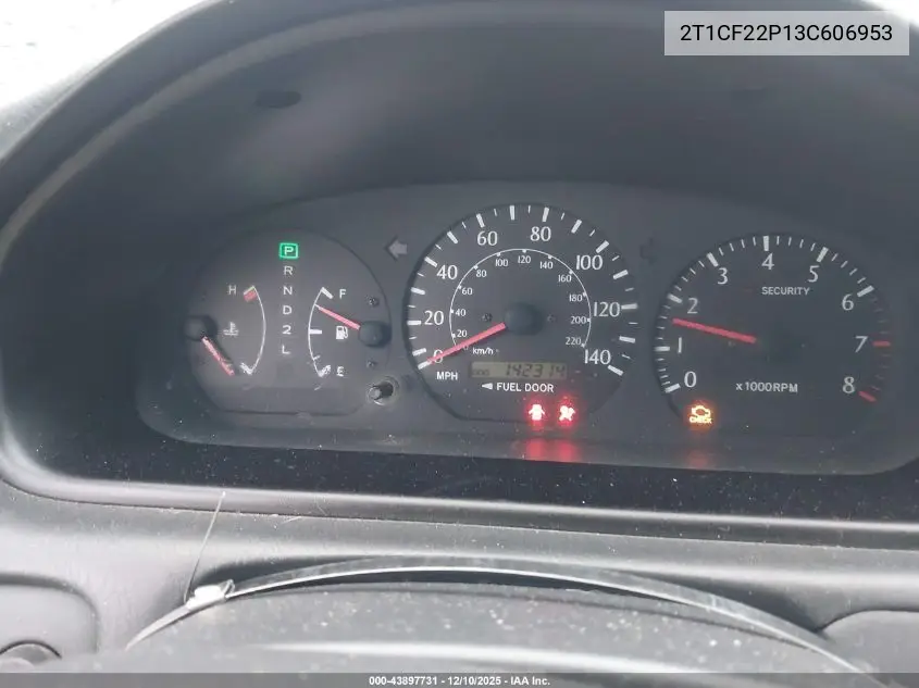 2T1CF22P13C606953 2003 Toyota Camry Solara Sle V6