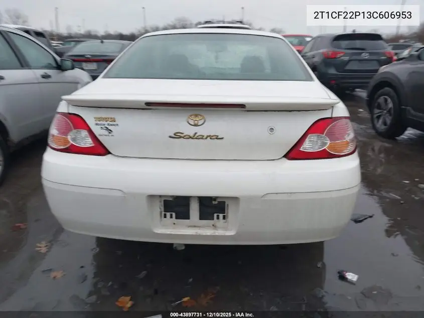 2T1CF22P13C606953 2003 Toyota Camry Solara Sle V6