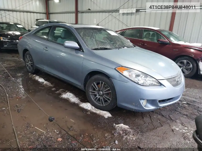 4T1CE38P84U848011 2004 Toyota Camry Solara Se