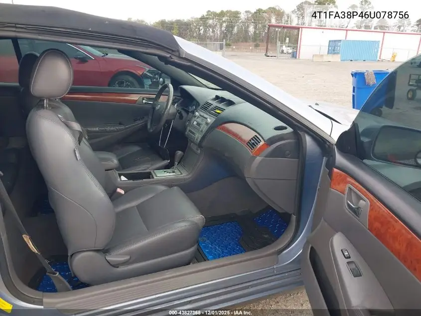 4T1FA38P46U078756 2006 Toyota Camry Solara Sle