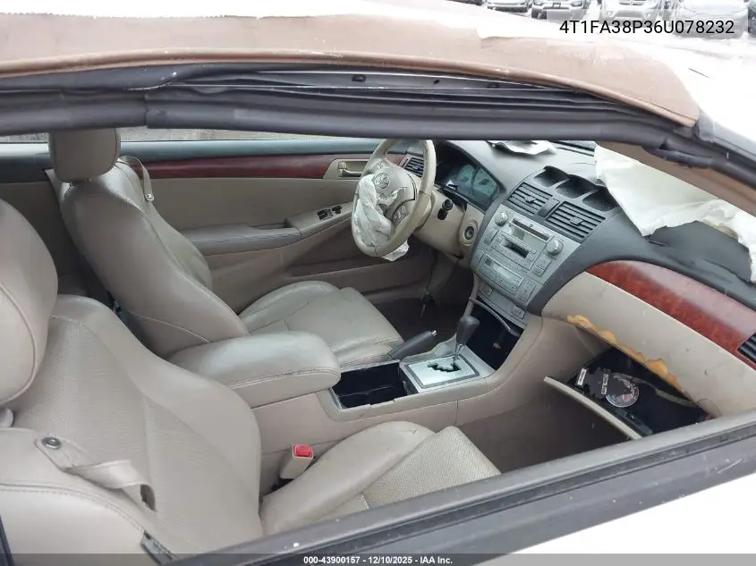 4T1FA38P36U078232 2006 Toyota Camry Solara Sle