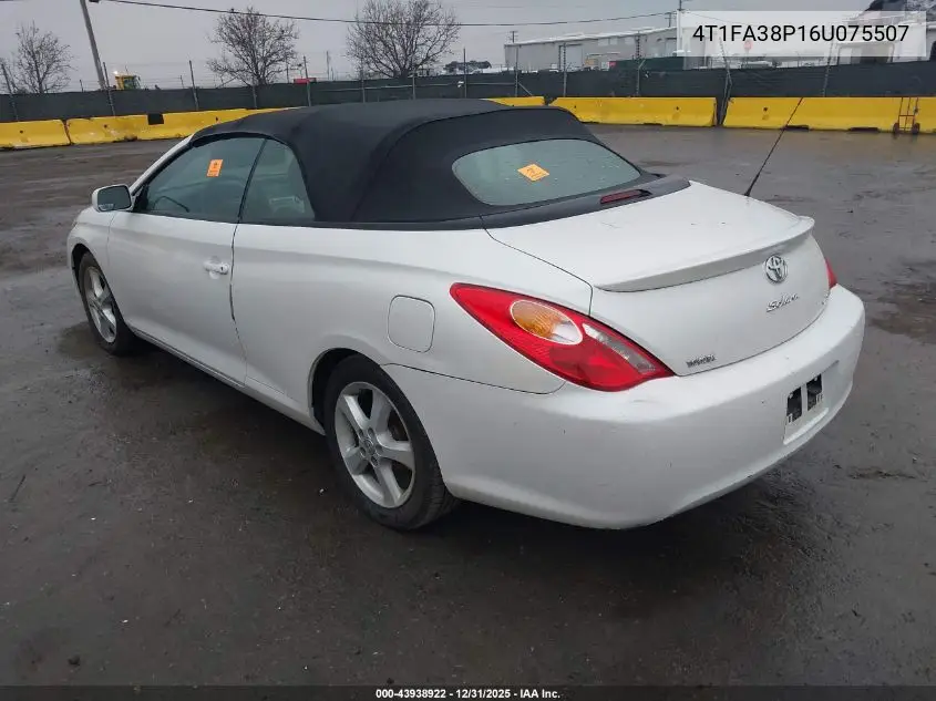4T1FA38P16U075507 2006 Toyota Camry Solara Se