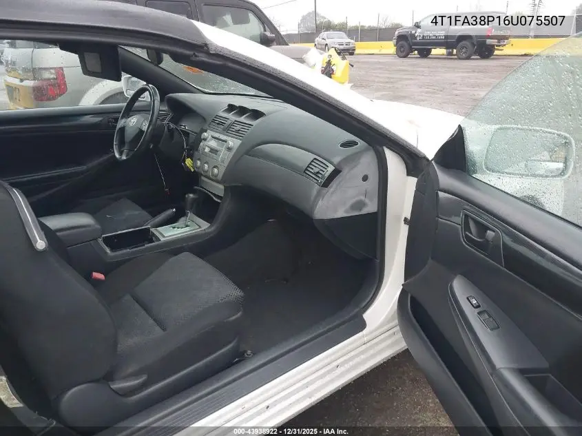 4T1FA38P16U075507 2006 Toyota Camry Solara Se