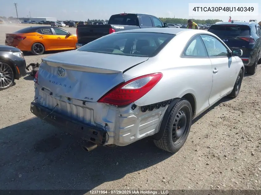 4T1CA30P48U140349 2008 Toyota Camry Solara Sle V6