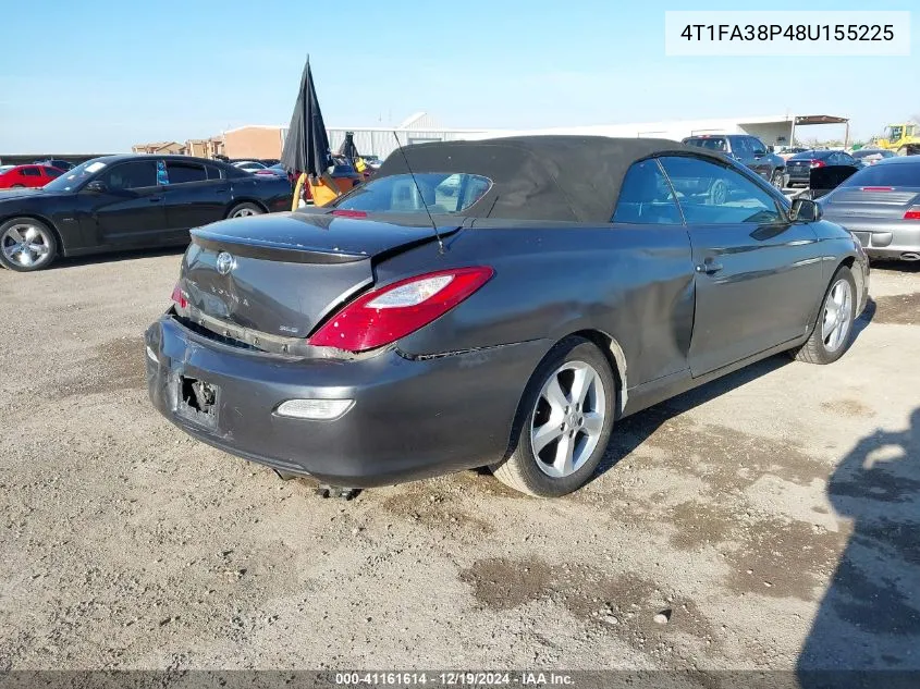 2008 Toyota Camry Solara Sle VIN: 4T1FA38P48U155225 Lot: 41161614