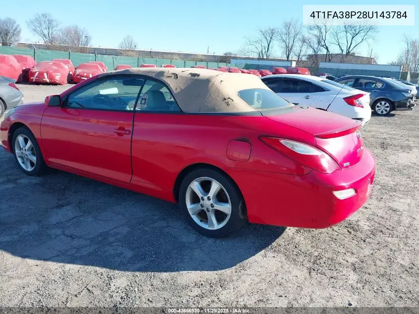 4T1FA38P28U143784 2008 Toyota Camry Solara Se/Sle/Sport