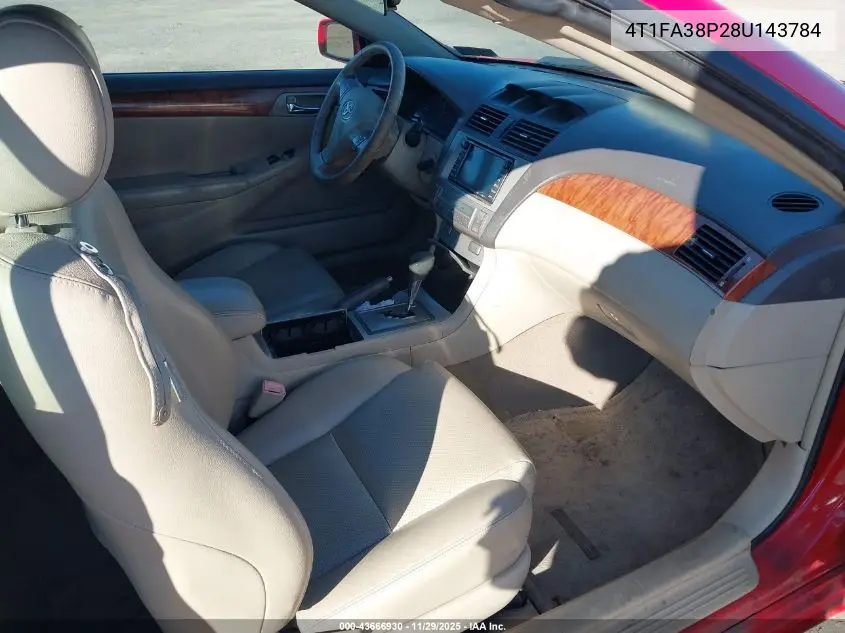 4T1FA38P28U143784 2008 Toyota Camry Solara Se/Sle/Sport