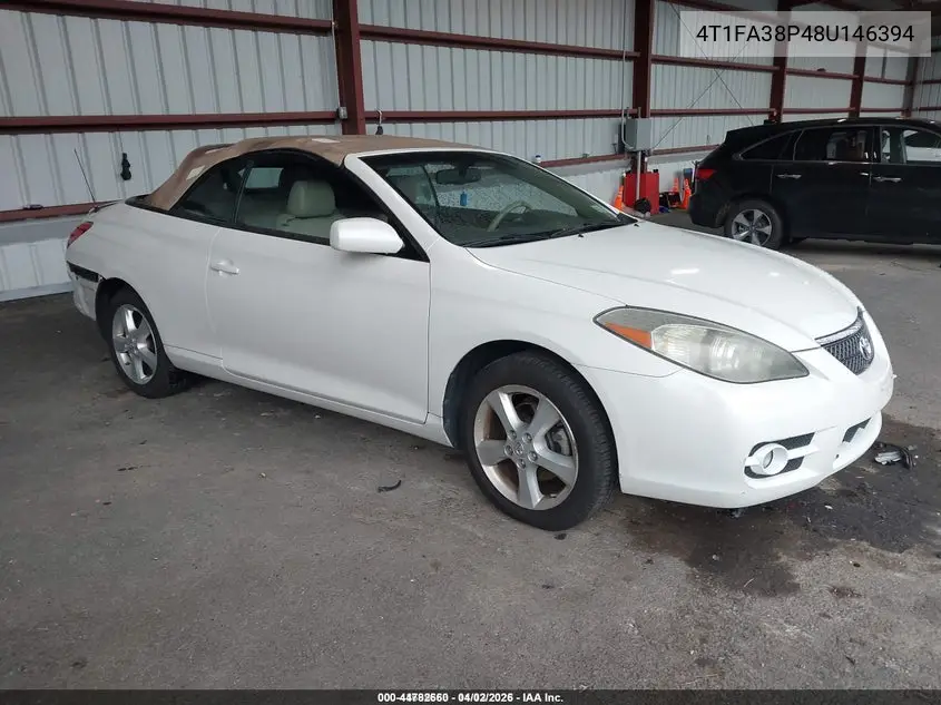 4T1FA38P48U146394 2008 Toyota Camry Solara Sle
