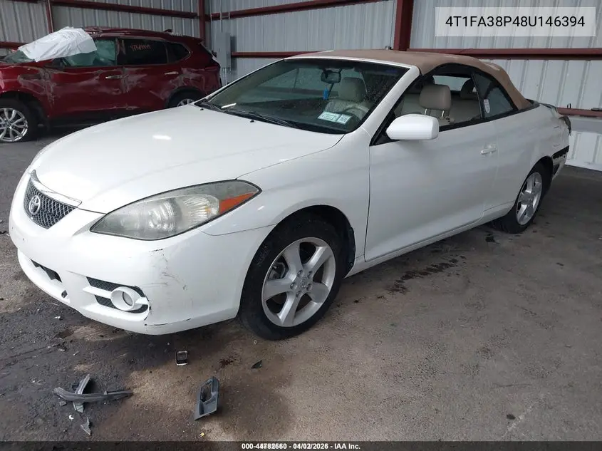 4T1FA38P48U146394 2008 Toyota Camry Solara Sle