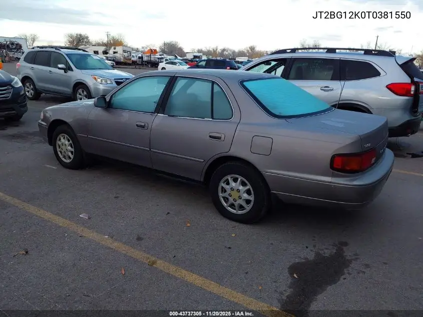 JT2BG12K0T0381550 1996 Toyota Camry Dx/Le/Xle