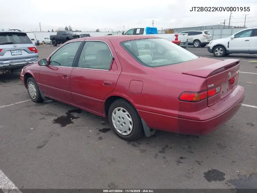 JT2BG22K0V0001955 1997 Toyota Camry Le
