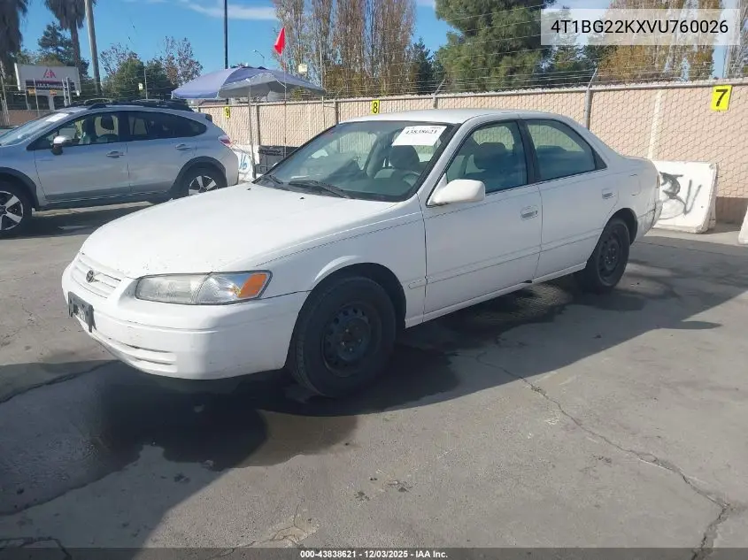 4T1BG22KXVU760026 1997 Toyota Camry Le