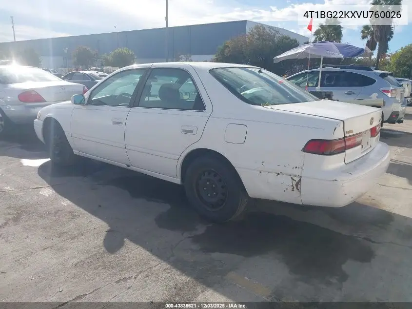 4T1BG22KXVU760026 1997 Toyota Camry Le