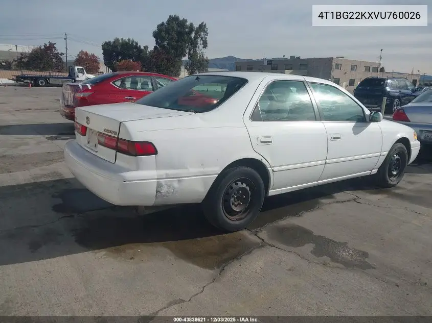 4T1BG22KXVU760026 1997 Toyota Camry Le