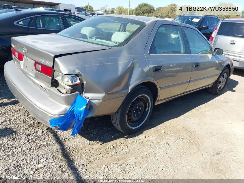 4T1BG22K7WU353850 1998 Toyota Camry Le