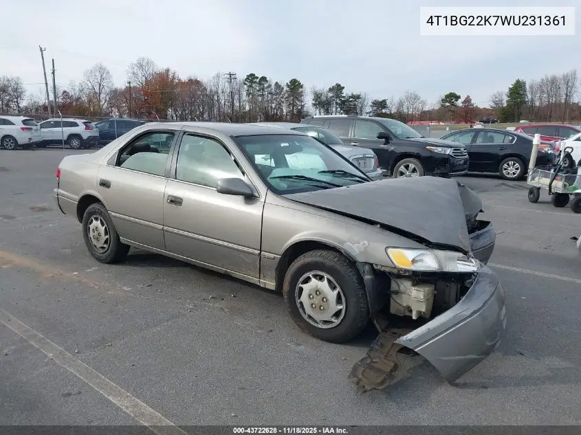 4T1BG22K7WU231361 1998 Toyota Camry Le