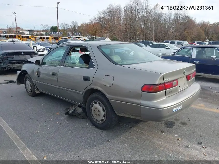 4T1BG22K7WU231361 1998 Toyota Camry Le