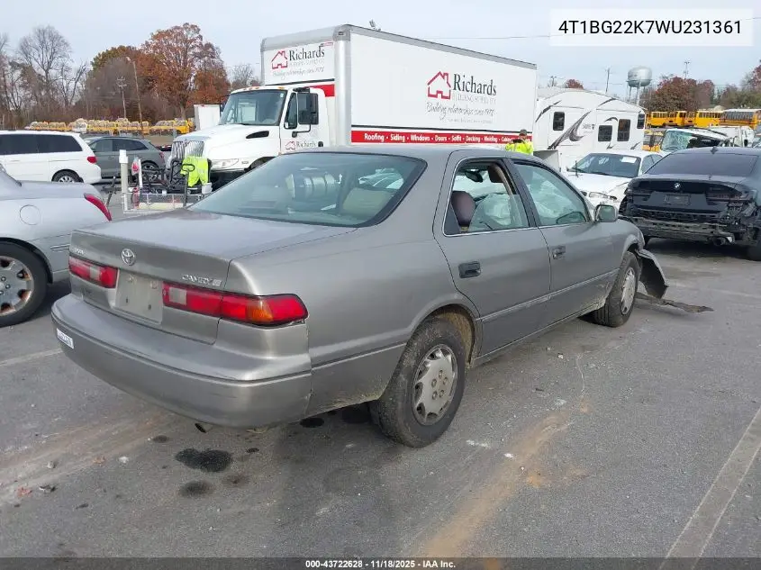 4T1BG22K7WU231361 1998 Toyota Camry Le