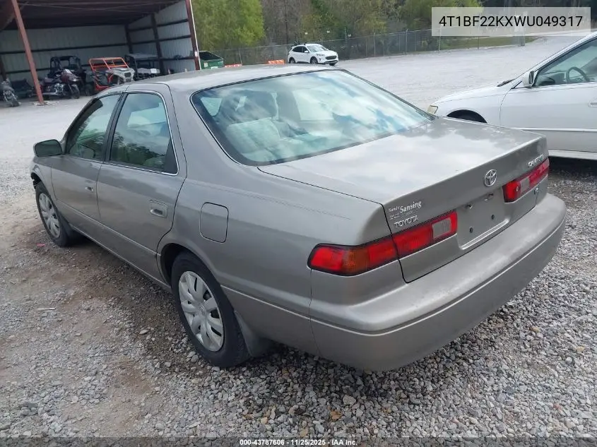 4T1BF22KXWU049317 1998 Toyota Camry Le V6