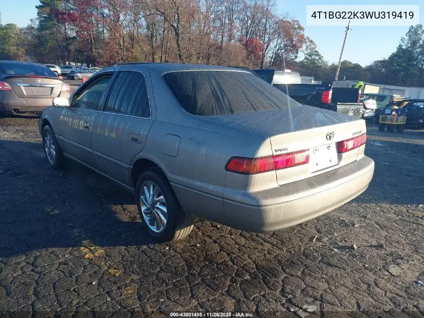 4T1BG22K3WU319419 1998 Toyota Camry Le