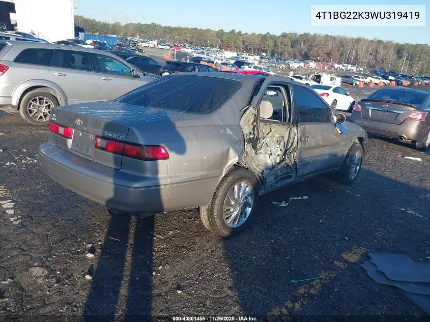 4T1BG22K3WU319419 1998 Toyota Camry Le
