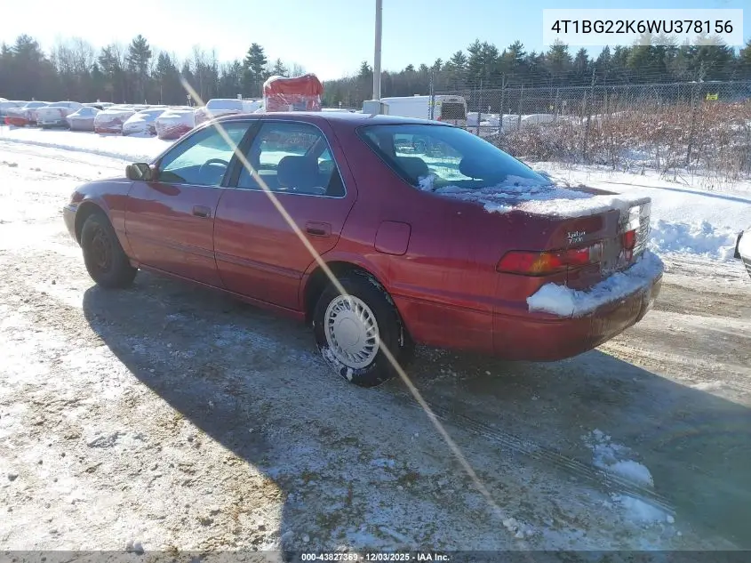 4T1BG22K6WU378156 1998 Toyota Camry Le
