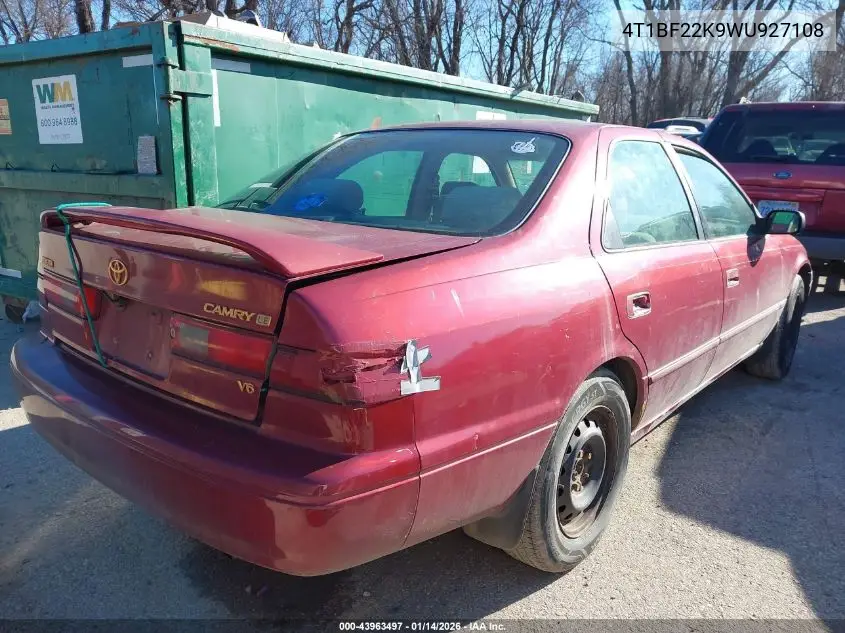 4T1BF22K9WU927108 1998 Toyota Camry Le V6
