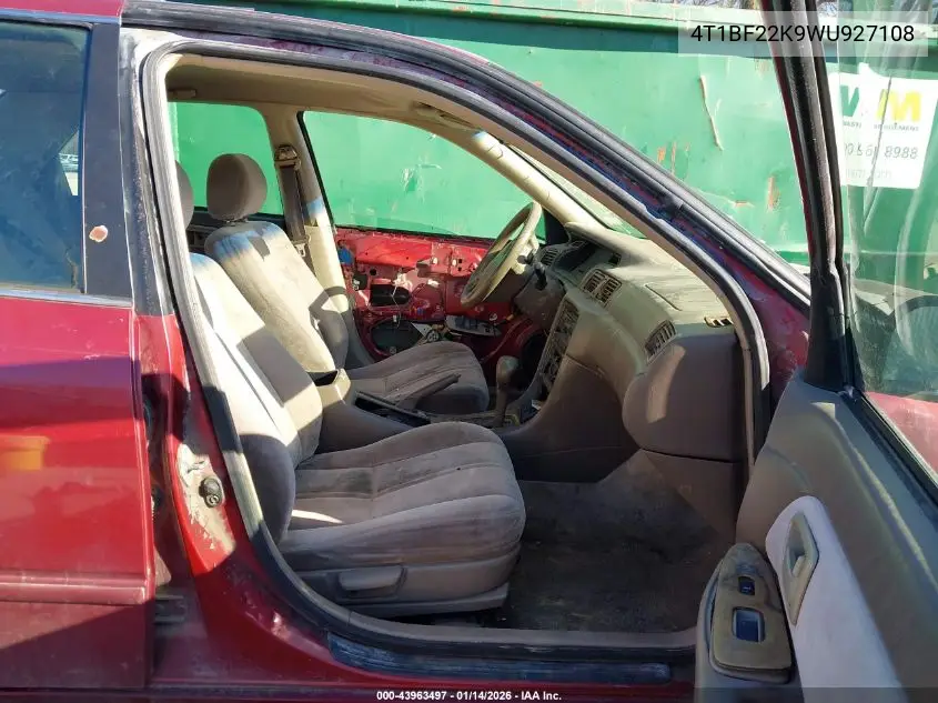 4T1BF22K9WU927108 1998 Toyota Camry Le V6