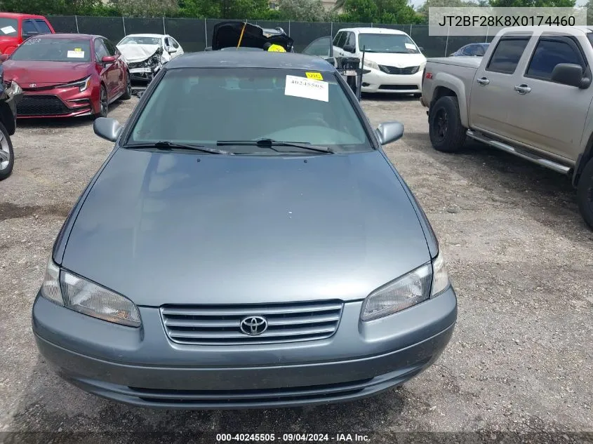 1999 Toyota Camry Le/Xle VIN: JT2BF28K8X0174460 Lot: 40245505