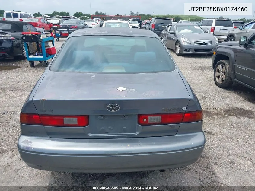 1999 Toyota Camry Le/Xle VIN: JT2BF28K8X0174460 Lot: 40245505