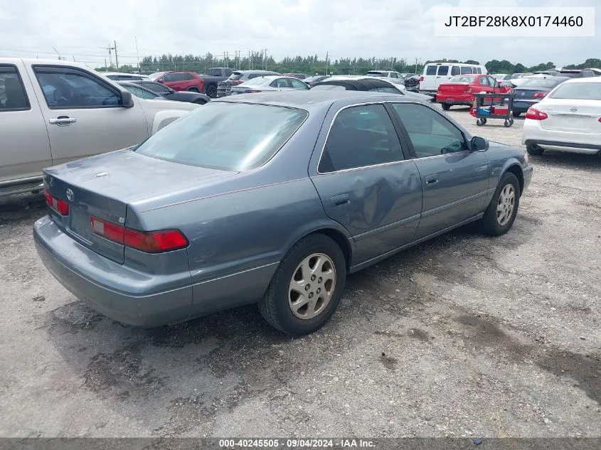 1999 Toyota Camry Le/Xle VIN: JT2BF28K8X0174460 Lot: 40245505