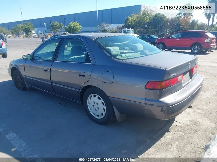 1999 Toyota Camry Ce/Le/Xle VIN: 4T1BG22K5XU558665 Lot: 40272477