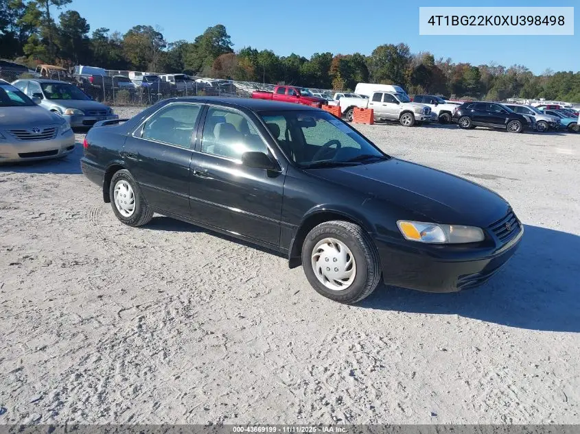 4T1BG22K0XU398498 1999 Toyota Camry Le