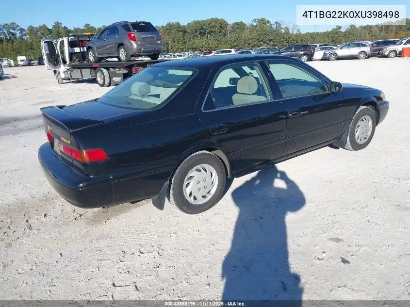 4T1BG22K0XU398498 1999 Toyota Camry Le