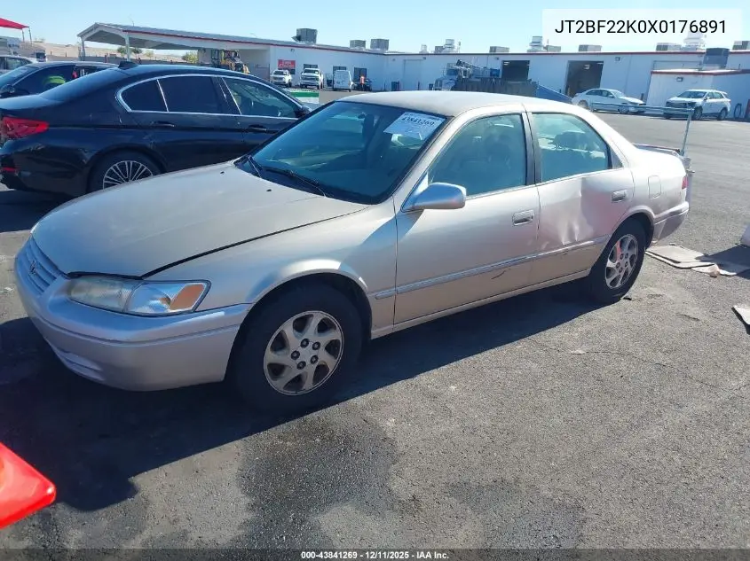 JT2BF22K0X0176891 1999 Toyota Camry Le V6