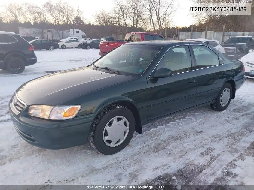 JT2BG22K4Y0486489 2000 Toyota Camry