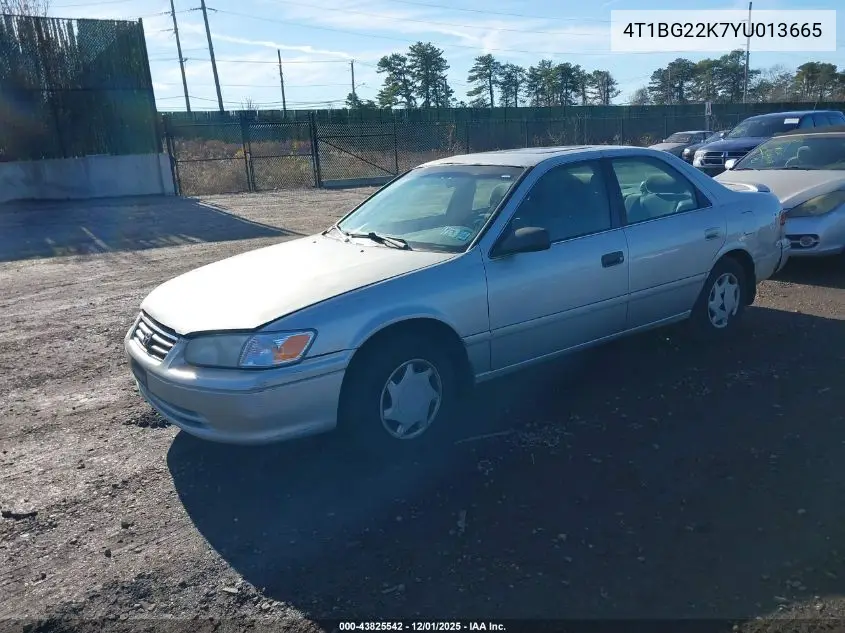 4T1BG22K7YU013665 2000 Toyota Camry Ce
