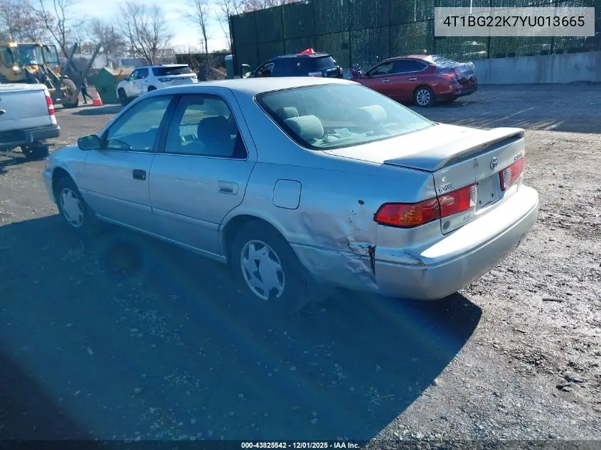 4T1BG22K7YU013665 2000 Toyota Camry Ce