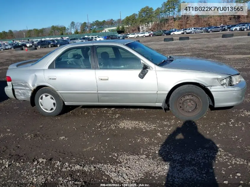 4T1BG22K7YU013665 2000 Toyota Camry Ce