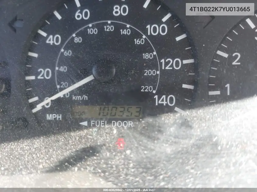 4T1BG22K7YU013665 2000 Toyota Camry Ce
