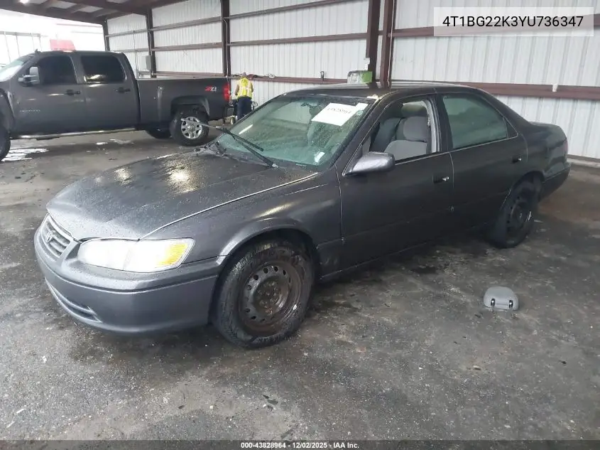 4T1BG22K3YU736347 2000 Toyota Camry Le