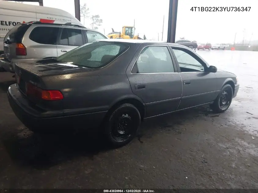 4T1BG22K3YU736347 2000 Toyota Camry Le