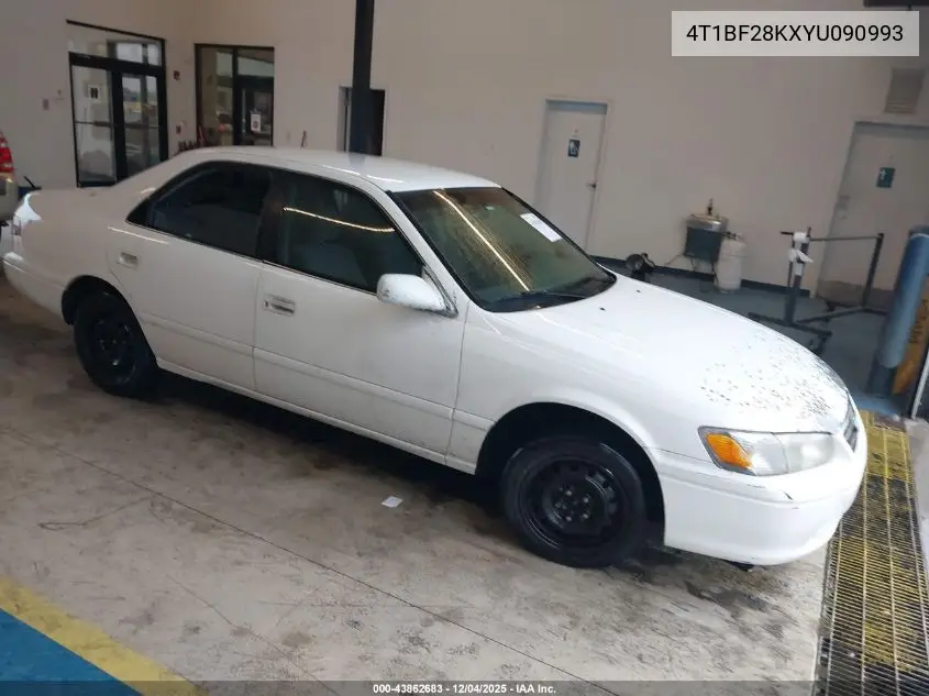 4T1BF28KXYU090993 2000 Toyota Camry Le V6