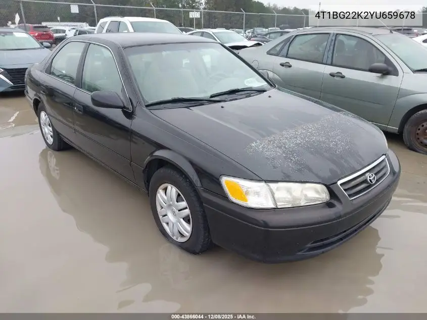 4T1BG22K2YU659678 2000 Toyota Camry Le