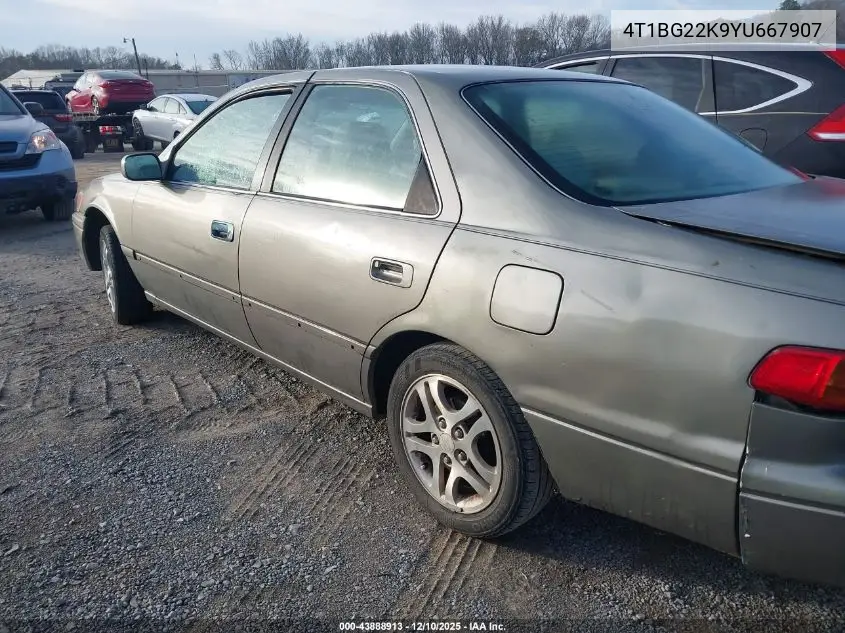 4T1BG22K9YU667907 2000 Toyota Camry Le