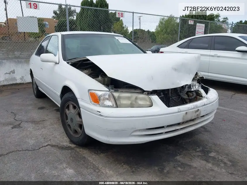 JT2BF22K6Y0242023 2000 Toyota Camry Le V6